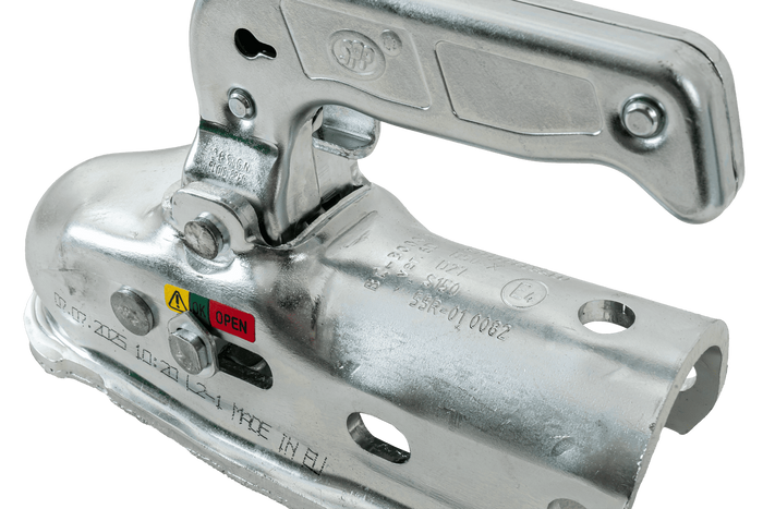 Kulové tažné zařízení STEELPRESS BC-3000.1D-00-00+Z2 pro přívěs o hmotnosti 3000 kg s trubkovou ojí 35-50 mm