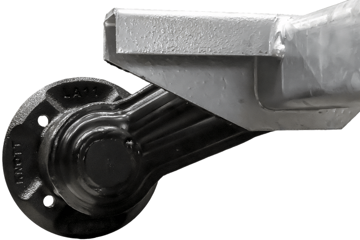 Nebrzděná náprava KNOTT VG7-L pro lodní přívěs 750 kg 1475 mm 1766 mm 4x100