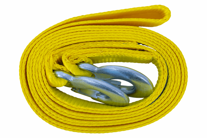 Tažné lano s háky Tažný popruh UNITRAILER 5m/50mm/7,5t žlutý