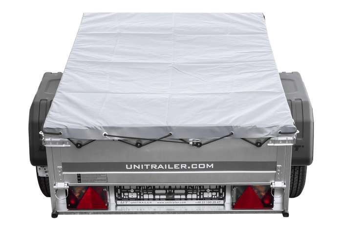 Jednonápravový přívěs 150x106 UNITRAILER GARDEN 150 KIPP s rámem H-0 a šedou plachtou