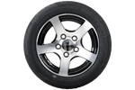Zesílené kolo přívěsu TYRE KENDA 195/50 R13C 104/102N ALU RÁFEK STARCO leštěný 6Jx13"H2 5x112 ET:30