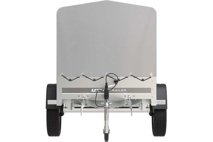 Jednonápravový přívěs 200x125 UNITRAILER GARDEN 201 KIPP s rámem H-800 a šedým krytem