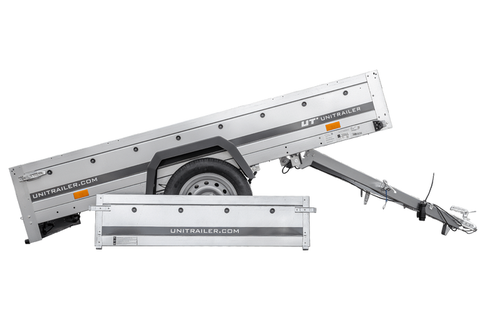 Přívěs za auto na pružinách 230x125 UNITRAILER GARDEN 230/R KIPP