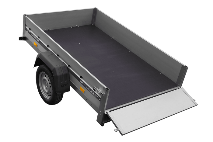 Přívěs s hliníkovými bočnicemi 200x125 Unitrailer Garden 201 KIPP ALU