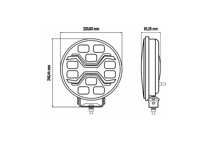 LED pracovní reflektorová svítilna KAMAR X-SPIDER TOXIC L3440 10xLED 80W