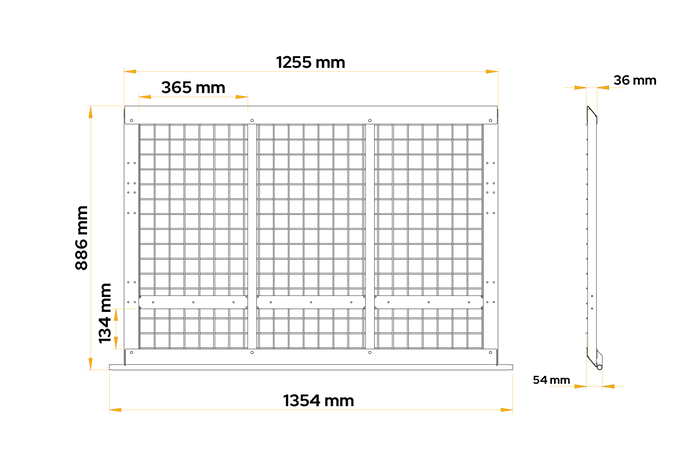 Síťová rampa UNITRAILER pro přívěs 88,6 cm 400 kg