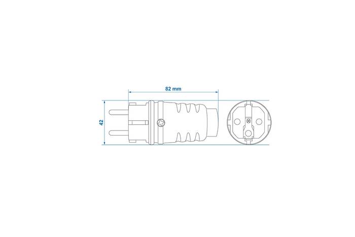 Zásuvka Schuko ProPlus 373570 s ochranným kontaktem 16A 230V
