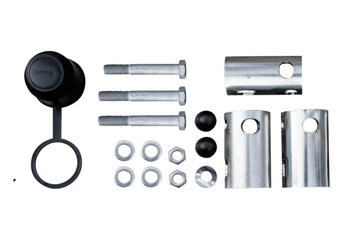 Tažný kloub KNOTT KS30 se stabilizátorem pro přívěs 3000 kg s trubkovou ojí 35-50 mm