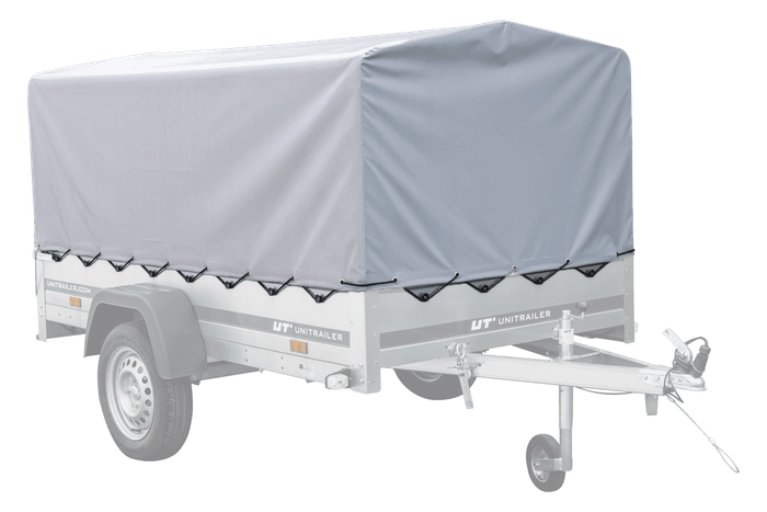 Kryt rámu H-800 UNITRAILER plachta pro přívěs šedá 230x125cm GARDEN 230 KIPP