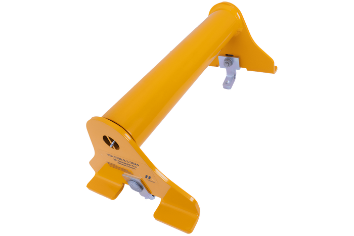 Univerzální klín pod kola PRAMAR Radstopper VDI 2700 žlutý pro odtahovku