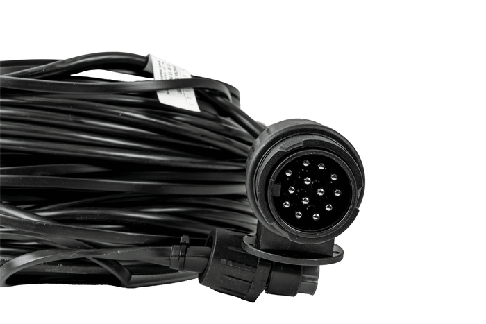 Elektroinstalace MANTES, svazek tažného vozidla, 12 m, zástrčka 13 PIN, bajonety 2x 8 PIN