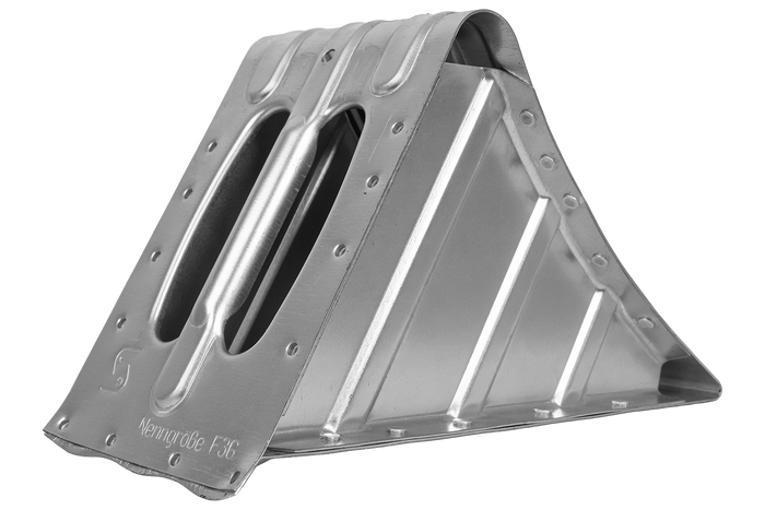 Klín pod kolo KNOTT G36, výška: 150 mm, kovový