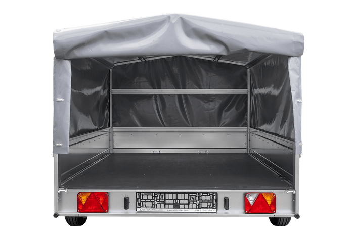 Jednonápravový přívěs 264x150 UNITRAILER GARDEN 265 KIPP s rámem H-800 a šedou plachtou
