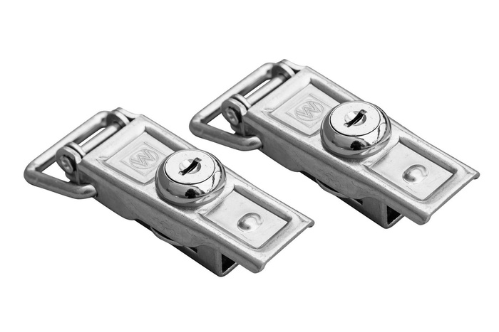 Sada dvou bočních háků přívěsu WINTERHOFF BVS 60-1 pro uzamčení boku přívěsu klíčem