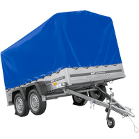 Dvounápravový přívěs 264x150 UNITRAILER GARDEN 265/2 KIPP s rámem H-1100 a modrým krytem