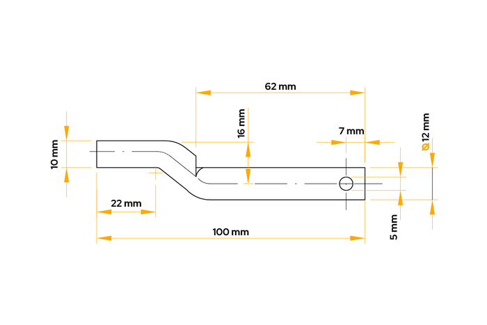 Šroub boční panty přívěsu WINTERHOFF BSCHG 10-14-E