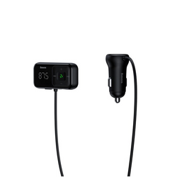FM vysílač BASEUS T typu S-16 bluetooth 5.0 MP3 + autonabíječka 2x USB