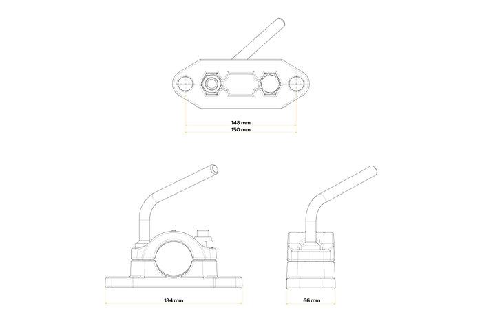 Svorka pro opěrné kolo KNOTT 6F5090.001 48 mm
