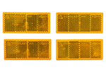 Sada 4 x odrazka oranžová pro přívěs