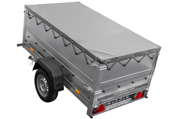 Přívěs Garden Trailer 200 KIPP s BIS bočnicemi a šedou plachtou