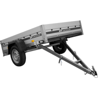 Přívěs s hliníkovými bočnicemi 200x125 Unitrailer Garden 201 KIPP ALU