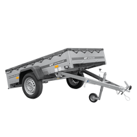 Lehký přívěs 200x125 UNITRAILER GARDEN 201 KIPP s šedou plachtou