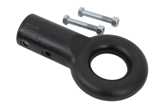 Tažné oko KNOTT KK7937S pro přívěs o hmotnosti 3500 kg s trubkovou ojí o průměru 60 mm, nový typ