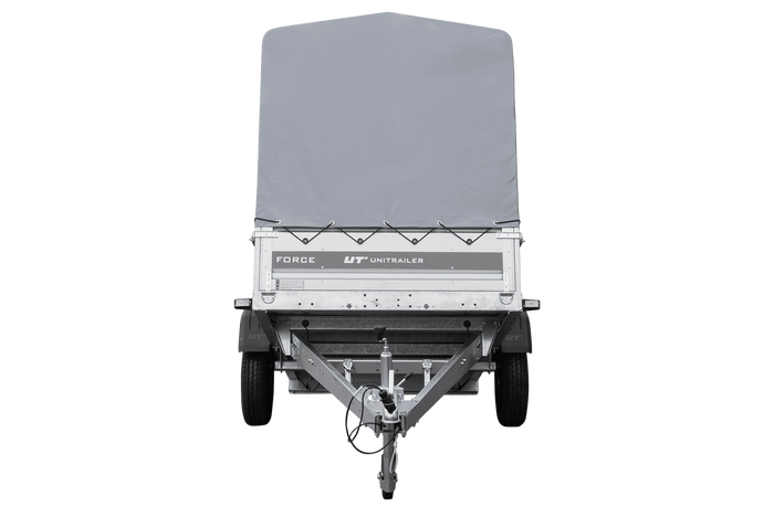 Lehký přívěs 230x125 UNITRAILER FORCE 230 KIPP s rámem H-1100 a šedou plachtou