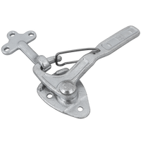 Pravé boční závěsné zařízení s upevňovacím prvkem WINTERHOFF WV 10-R + WVG 10-A, kompletní uzavření strany přívěsu