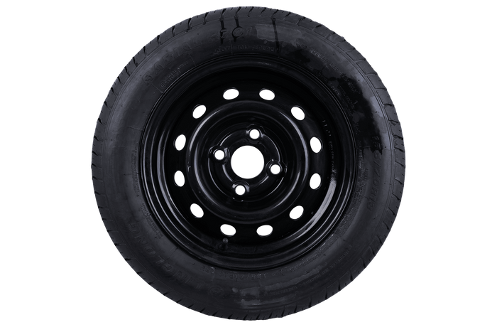 VÝSTUP Kolo přívěsu TYP LINGLONG 155/70 R13 75N RÁFEK UNITRAILER černý 4Jx13" 4x100 ET:30