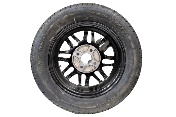 OUTLET Kolo pro přívěs LINGLONG 155/70 R13 75N HLINÍKOVÝ RÁFEK UNITRAILER 4Jx13" 4x100 ET:30