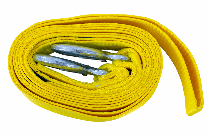 Tažné lano s háky Tažný popruh UNITRAILER 4,5m/50mm/5t žlutý