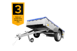 Lehký přívěs 200x125 UNITRAILER GARDEN 201 KIPP s modrým krytem