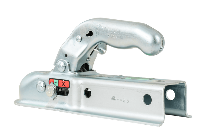 Kulové tažné zařízení KNOTT K7.5-G pro přívěs o hmotnosti 750 kg s čtvercovou ojí o rozměru 45 mm