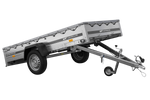 Lehký přívěs 264x125 UNITRAILER GARDEN 264 KIPP s šedou plachtou
