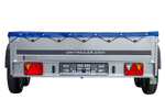 Přívěs pro auto 264x150 UNITRAILER GARDEN 265/2 KIPP s rámem H-0 a modrým krytem
