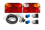 Sada světel: zadní světla FRISTOM FT-088 + obrysová světla ASPÖCK FLEXIPOINT I + svazek MANTES 7m 13pin