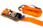 Sada čtyř oranžových přepravních pásů UNITRAILER 2m/35mm/2t s napínákem