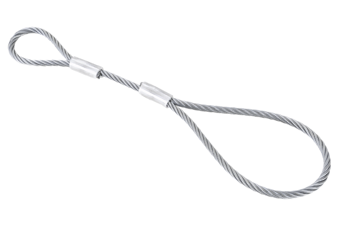 Bezpečnostní lanko EFMETAL pro nebrzděné přívěsy 250 mm 250 kg