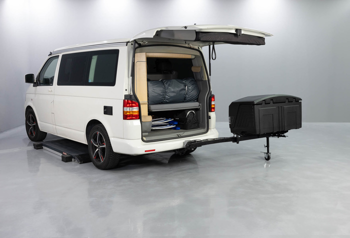 Tažné zařízení Towbox V3 Camper black - box na zavazadla montovaný na tažné zařízení