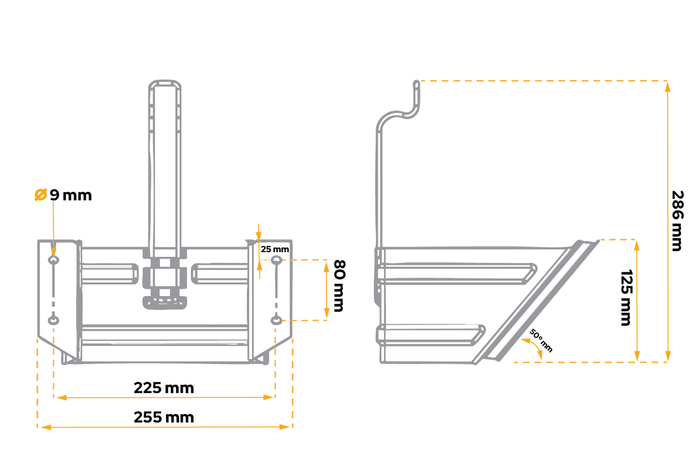 Montážní držák AL-KO pro zakládací klín UK53