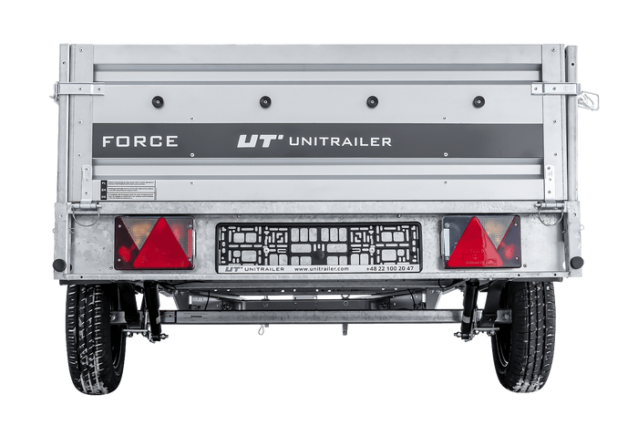 Přívěs pro auto na pružinách 264x125 UNITRAILER FORCE 264/R KIPP