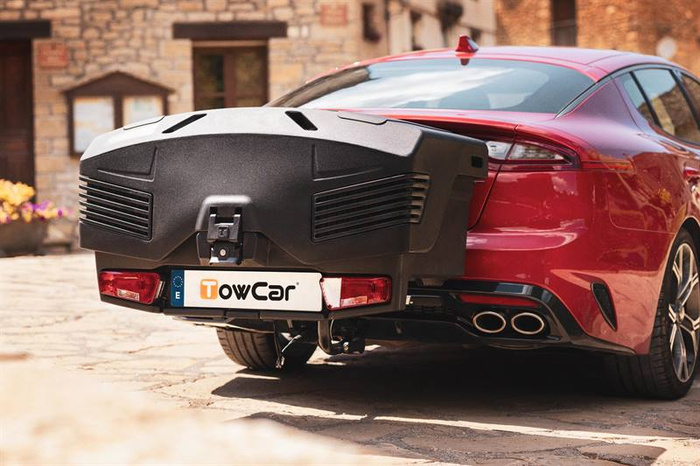 Towbox EVO classic gray - box na zavazadla montovaný na tažné zařízení