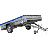 Přívěs Garden Trailer 265 KIPP s rámem H-0 a modrou plachtou