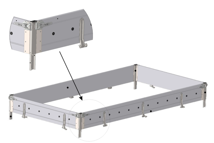 Hliníkové bočnice OUTLET BIS H-300 pro přívěsy TEMARED TRANSPORTER 3217/2 a HOCHLADER 320/2 