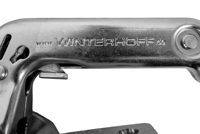 Kulové tažné zařízení WINTERHOFF WW 30-D3-K1212 pro přívěs 3000 kg s trubkovou ojí 50-51 mm, litinové