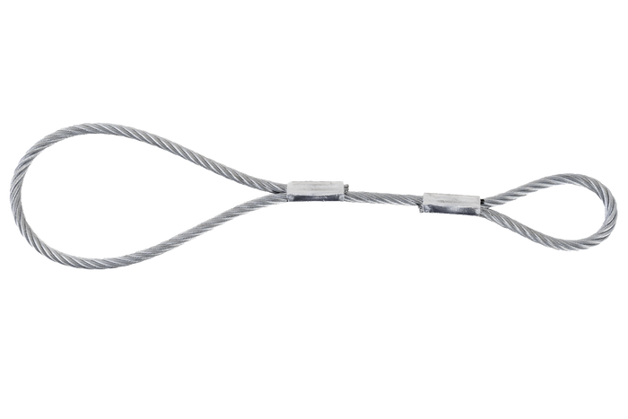 Bezpečnostní lanko EFMETAL pro nebrzděné přívěsy 250 mm 250 kg