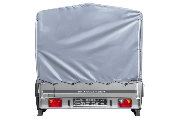 Dvounápravový přívěs 264x150 UNITRAILER GARDEN 265/2 KIPP s rámem H-1100 a šedým krytem