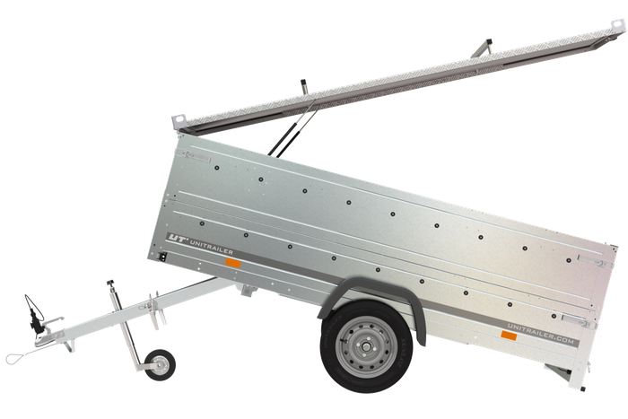 Jednonápravový přívěs 264x125 UNITRAILER GARDEN 264 KIPP s bočnicemi BIS a hliníkovou plachtou