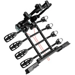 Peruzzo Parma 4 - nosič kol na tažné zařízení pro 4 kola (černý)